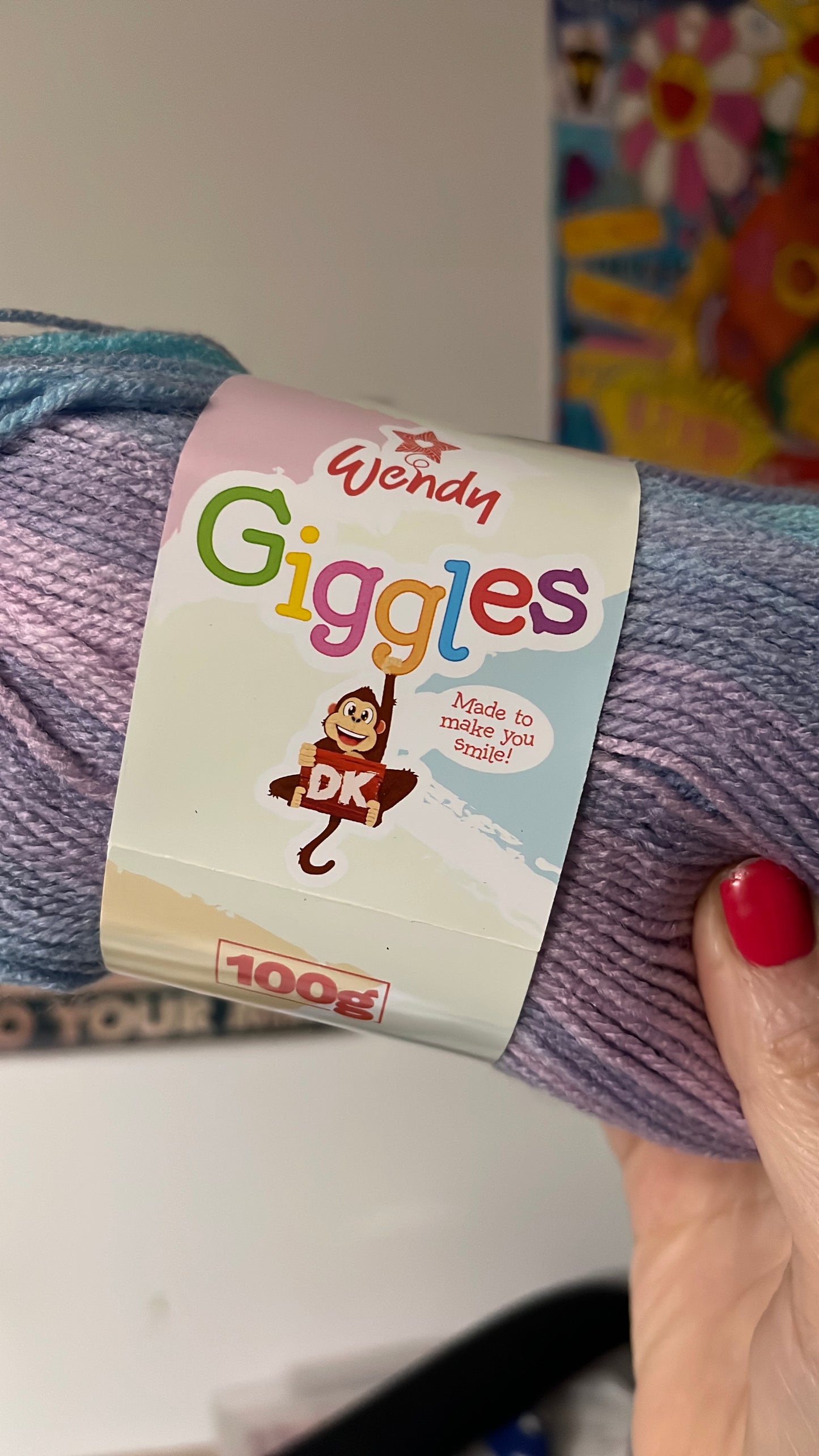 Wendy Giggles DK Varigated yarn