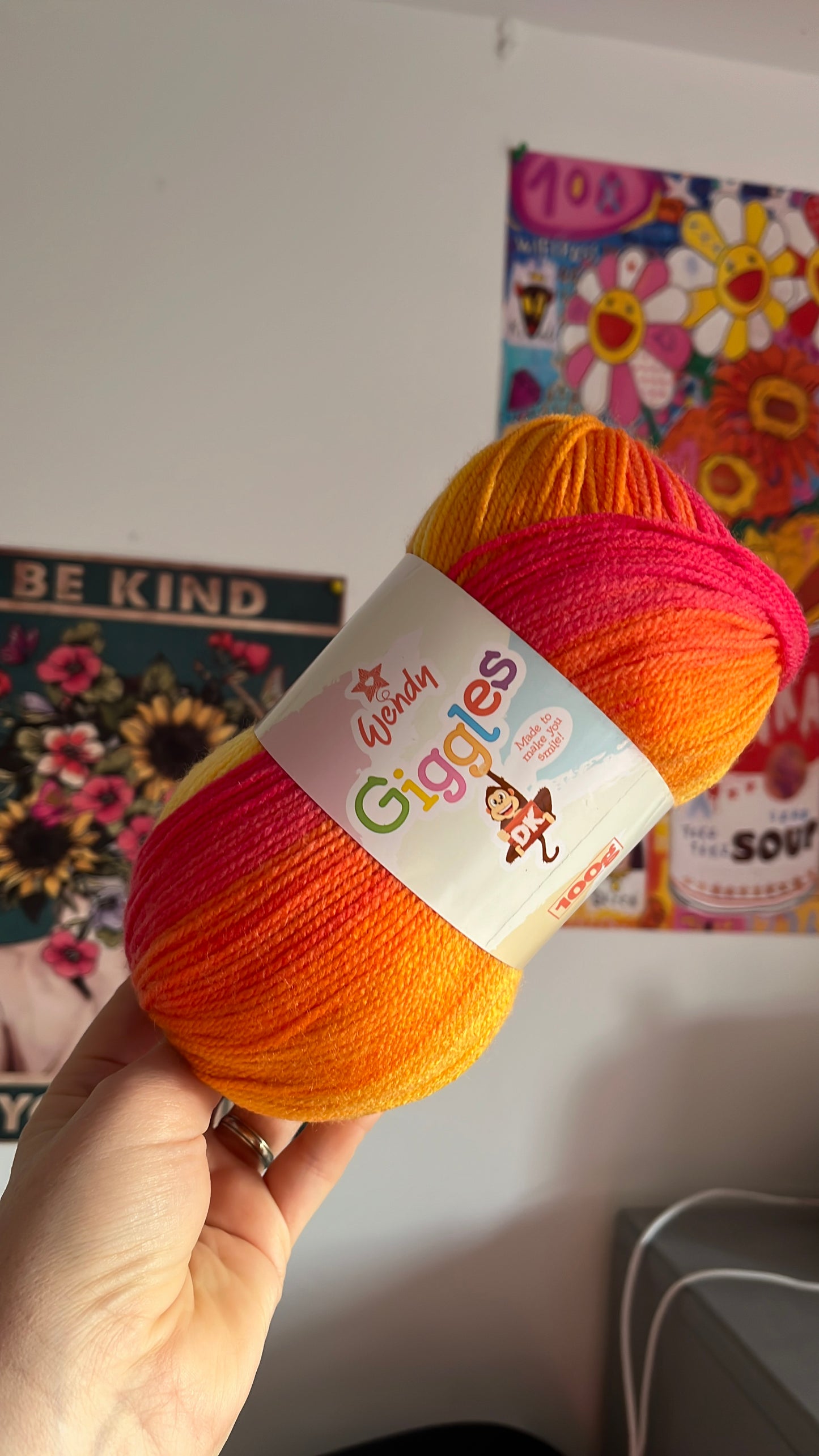 Wendy Giggles DK Varigated yarn