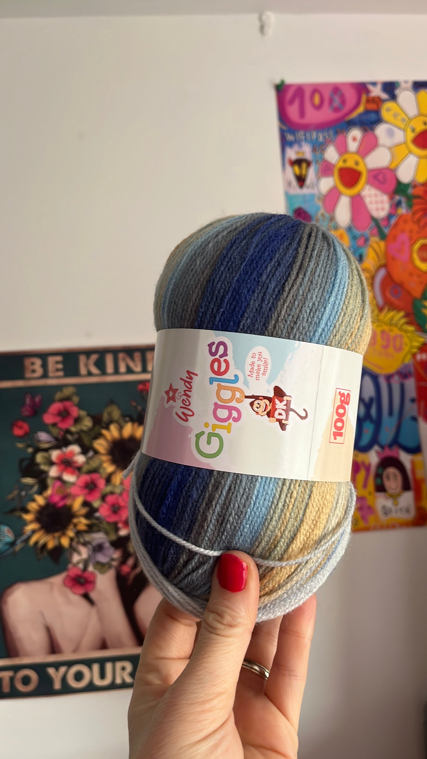 Wendy Giggles DK Varigated yarn