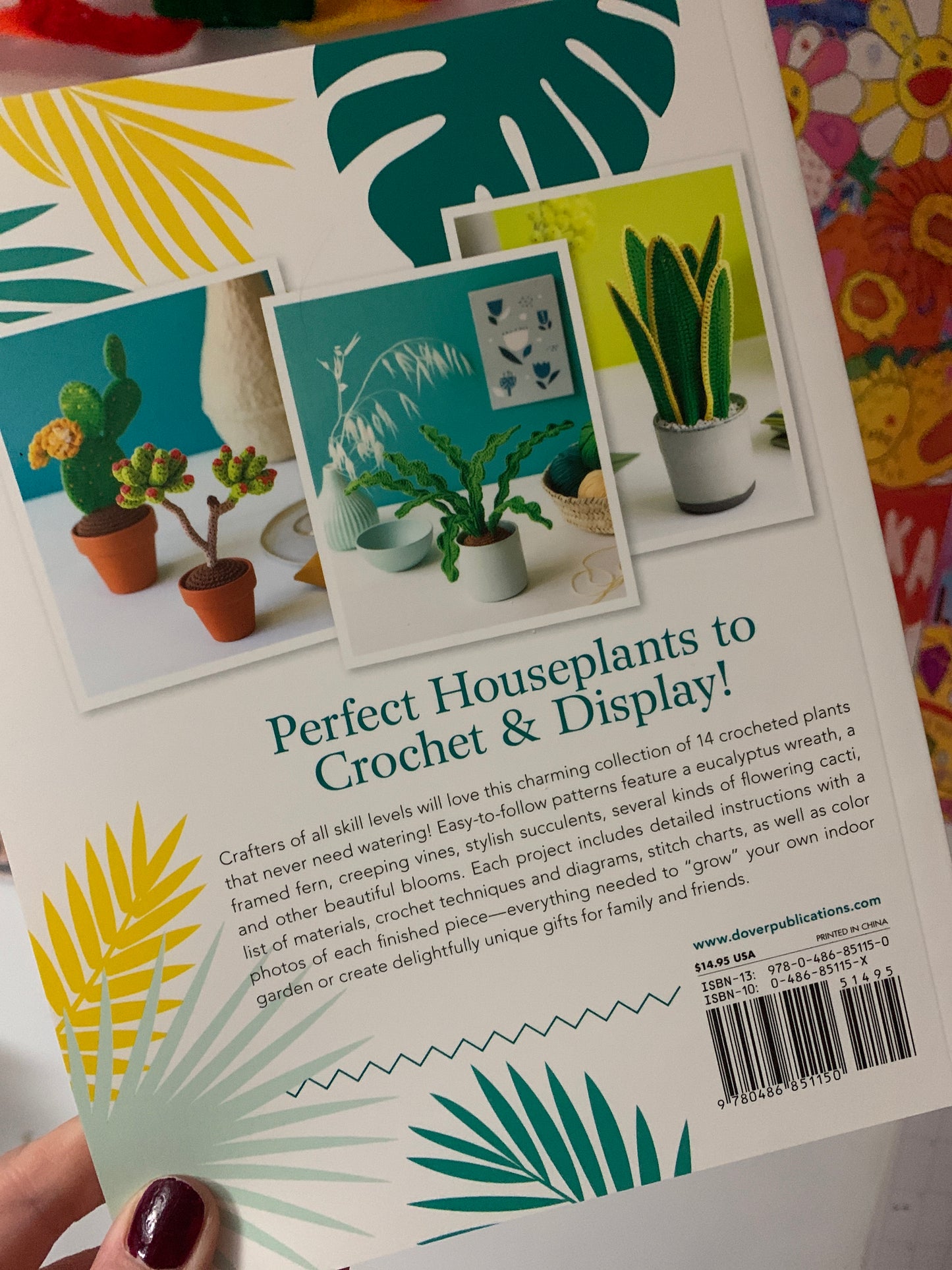 Adorable house plants to Crochet Book Marie Clesse