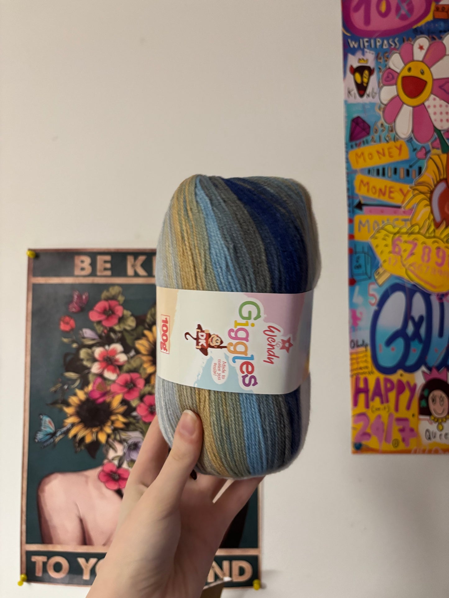 Wendy Giggles DK Varigated yarn