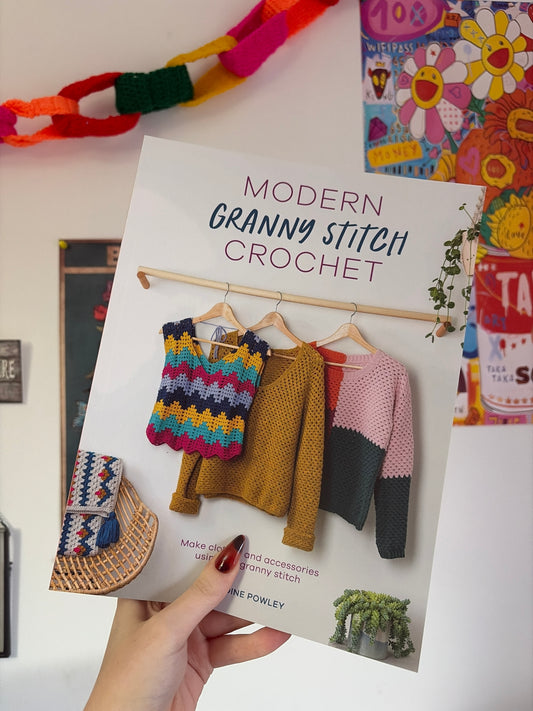 Modern granny stitch crochet