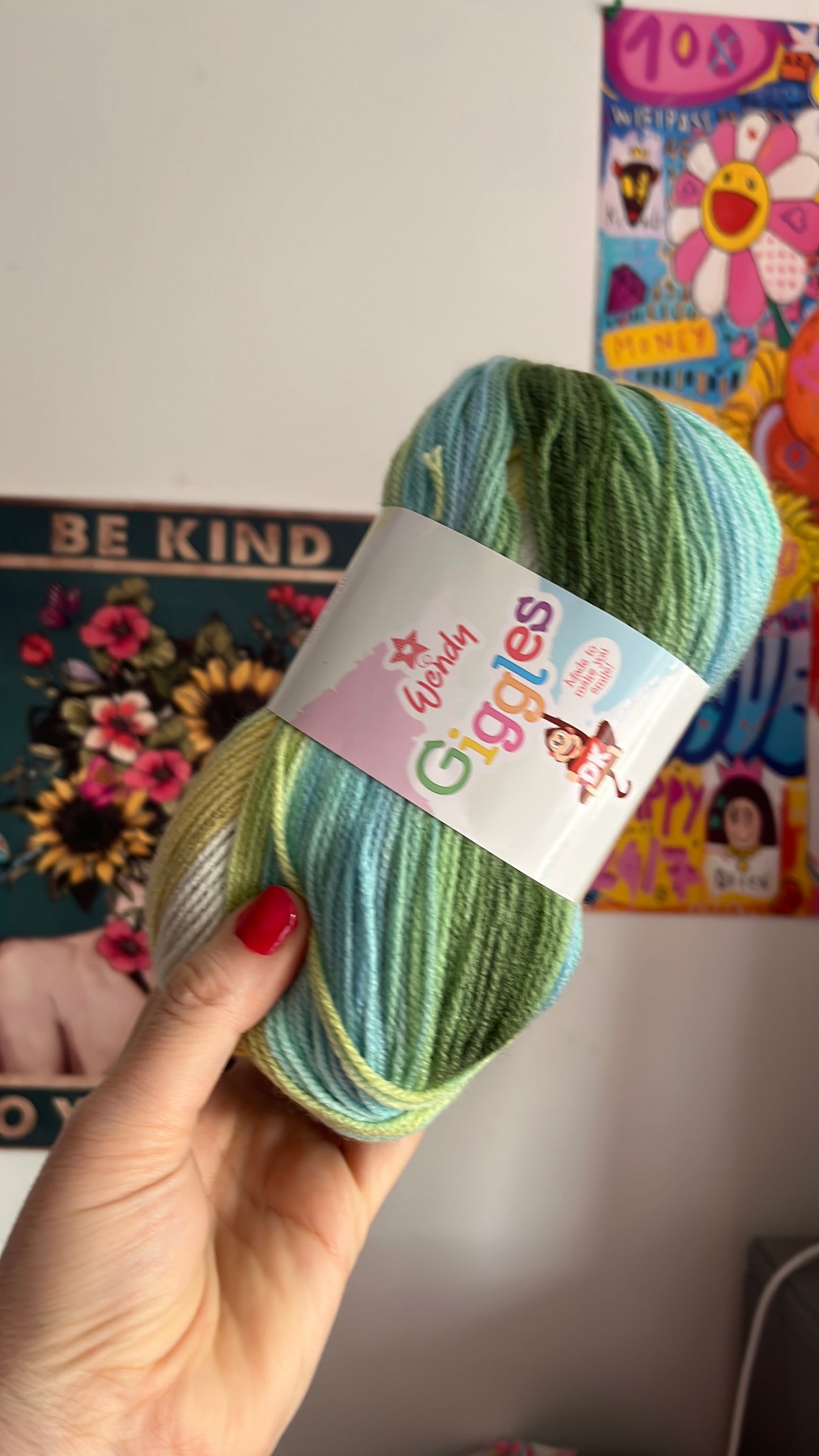 Wendy Giggles DK Varigated yarn