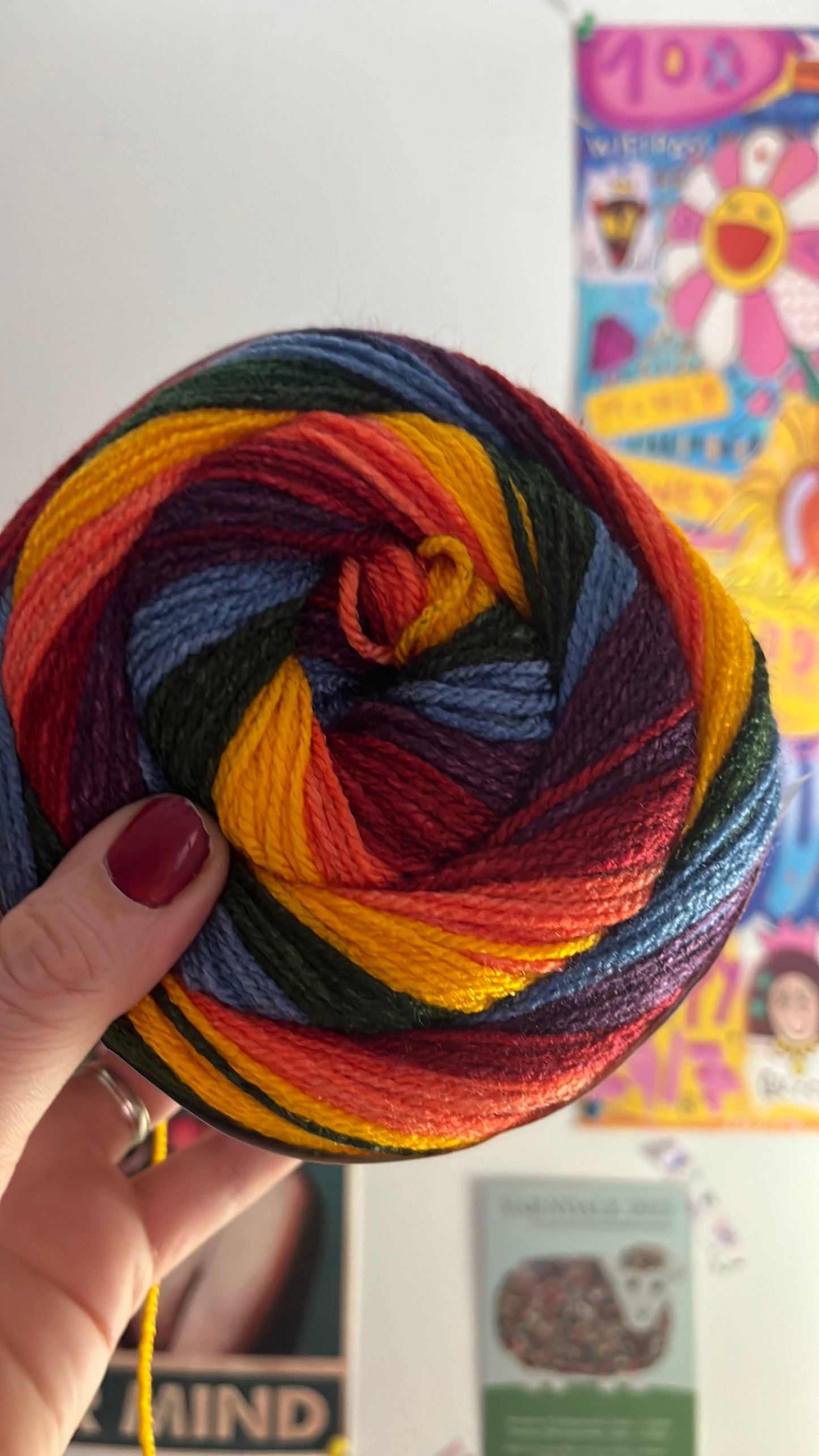 SwurlyWurly DK Yarn  200g Variegated Yarn