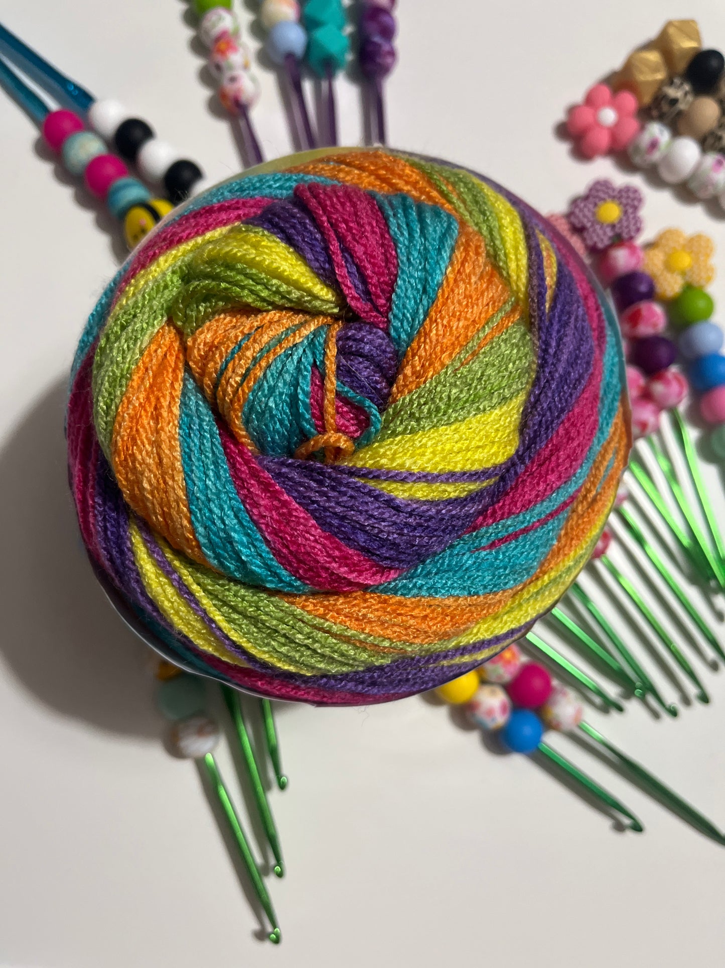 SwurlyWurly DK Yarn  200g Variegated Yarn
