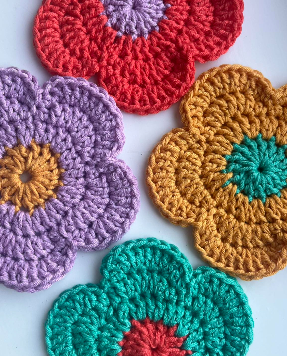 Flower Coasters Crochet Kit