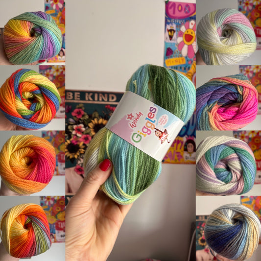 Wendy Giggles DK Varigated yarn
