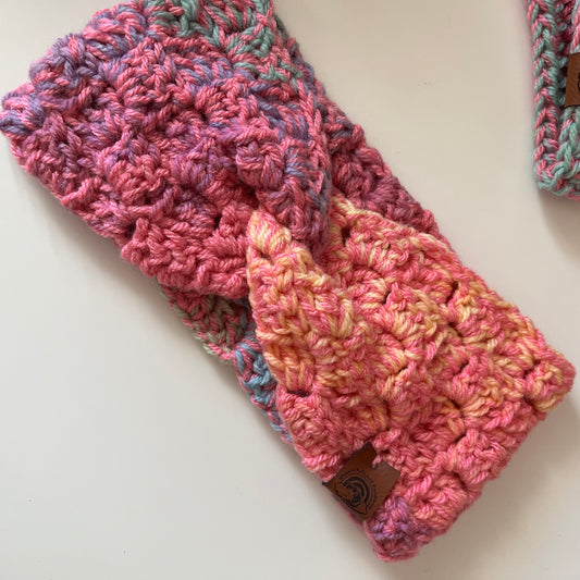 Crochet Doris Ear Warmer Pattern - Digital Download - UK Terms