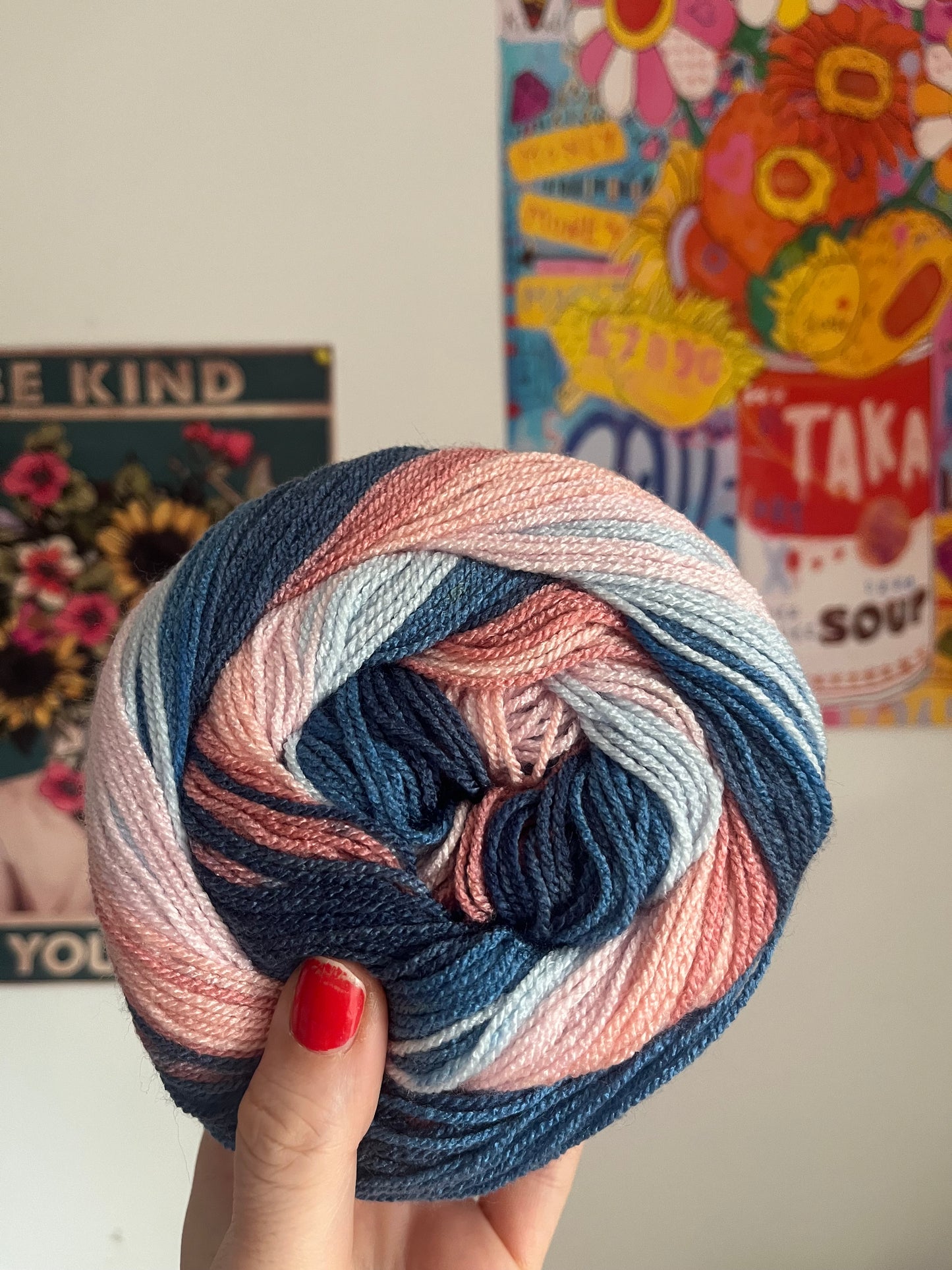 SwurlyWurly DK Yarn  200g Variegated Yarn