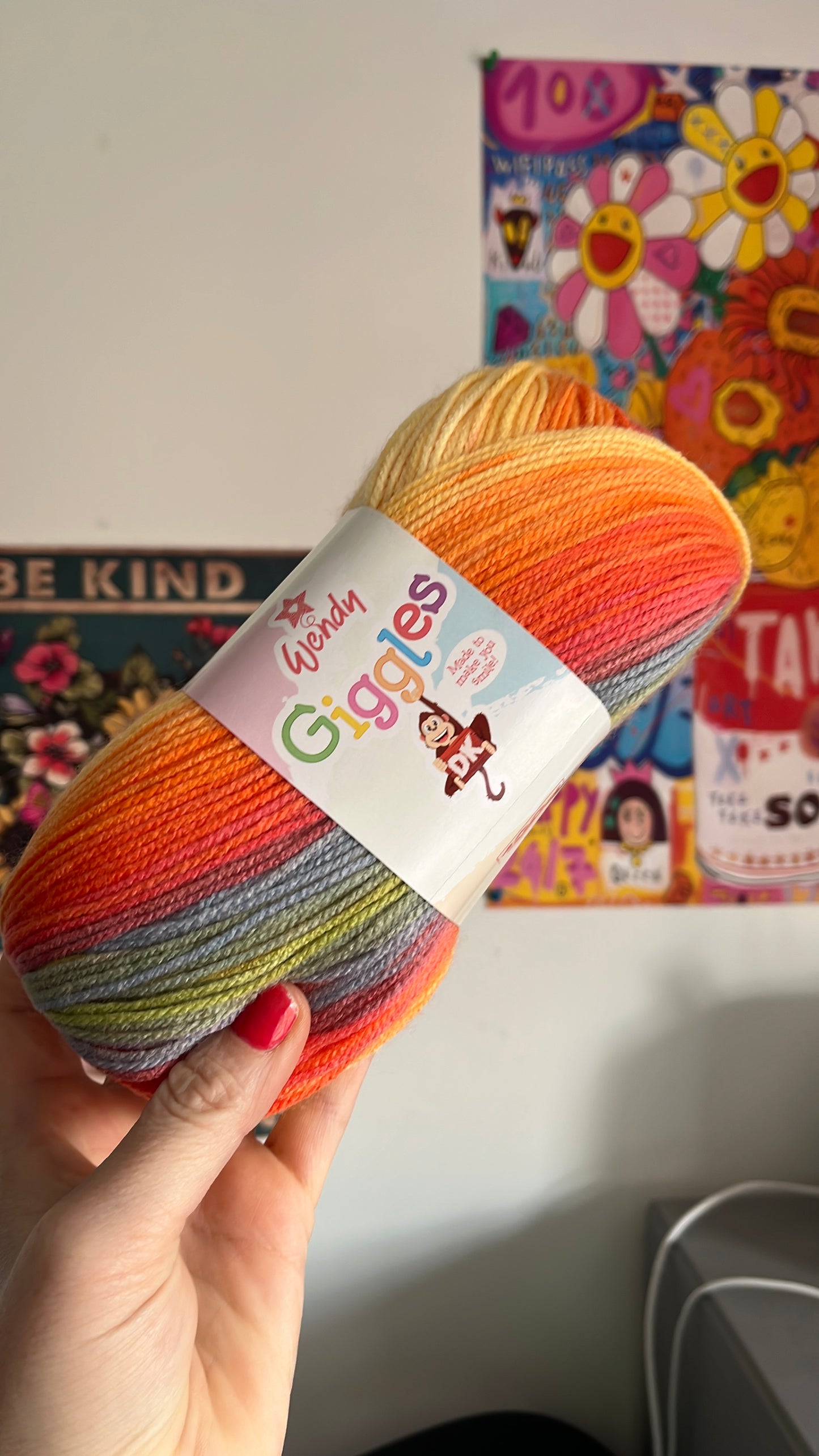 Wendy Giggles DK Varigated yarn
