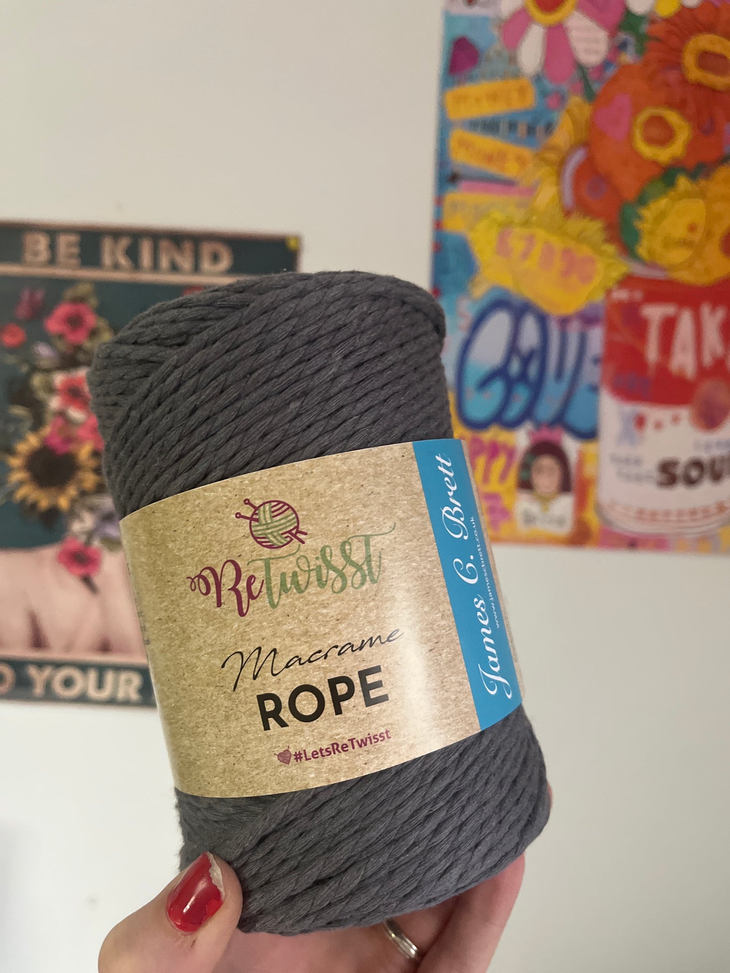 Macrame Rope 500g James C Brett 3mm