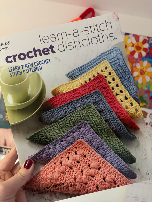 Learn a stitch, crochet dishcloths